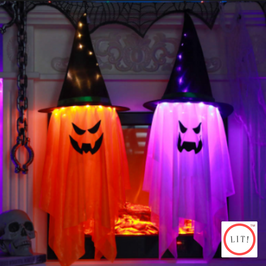 Halloween Spooky Glowing Coloured LED Star Lights Decor