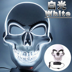 Halloween Eastern Fashion Horror EL Wire Skull Head Rave Mask