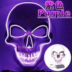 Halloween Eastern Fashion Horror EL Wire Skull Head Rave Mask