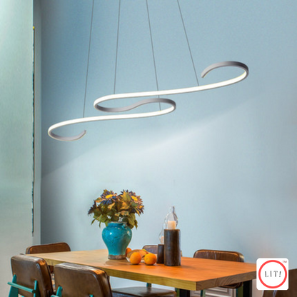 Nordic Modern Wavy LED Chandelier